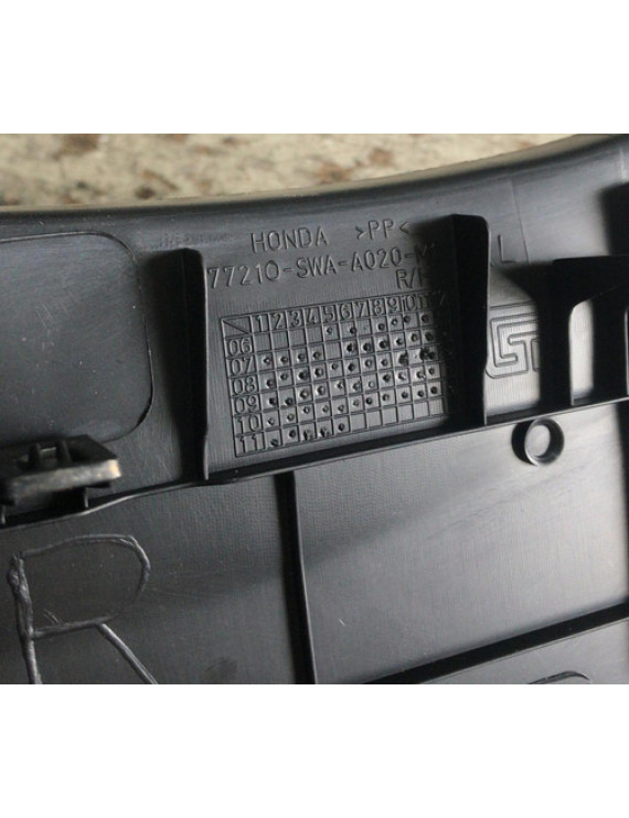 Acabamento Lateral Painel Honda Crv 2010 / 77210swa