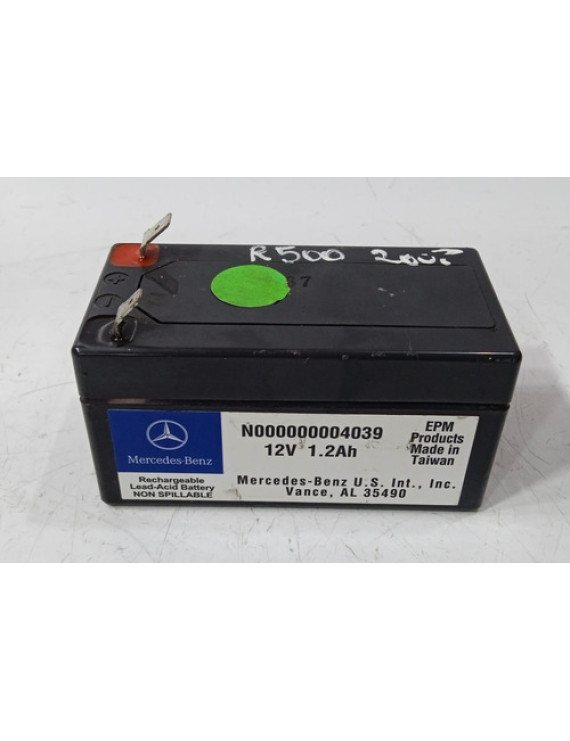 Bateria Auxiliar Mercedes R500 2007 Gla 200 2019 - 12v 1.2ah