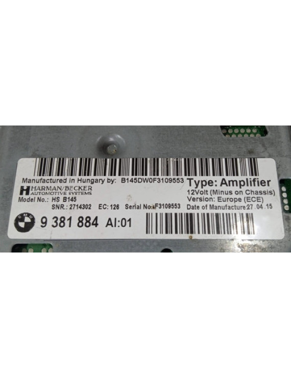 Módulo Amplificador Mini Cooper S 2013 - 2019 / 9381884