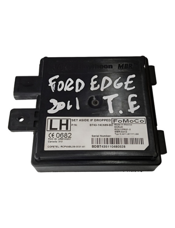 Modulo Estacionamento Esq Ford Edge 2011 / Bt4314c689bd Preto