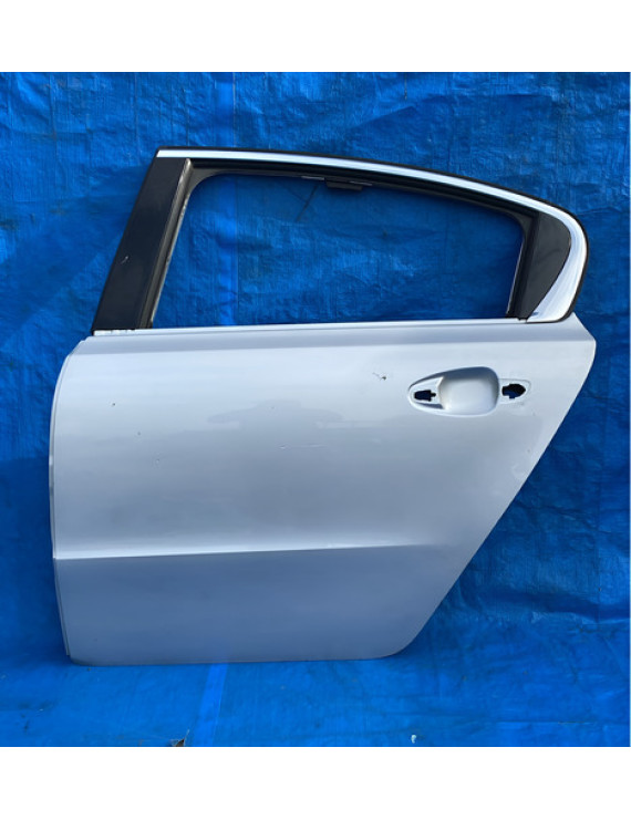 Porta Traseira Esquerda Peugeot 508 2012 2013 2014 2015 Traseira Esquerda Prateado