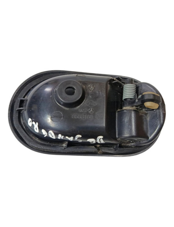 Maçaneta Interna Dianteira Esquerda Sandero 2008 - 2012 Preto Dianteira