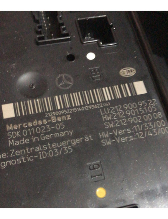 Caixa De Fusíveis Mercedes Benz E250 2.0 2014 / A2129009522