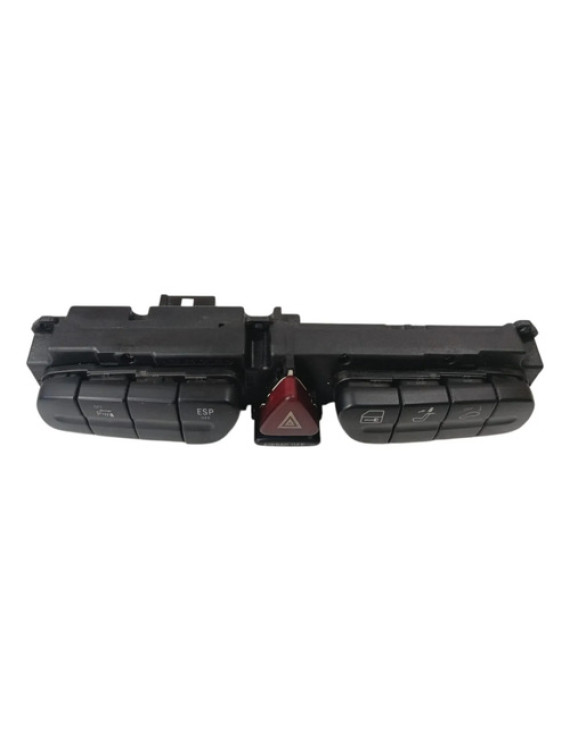 Botão Comando Banco E Alerta Mercedes C320 2001 - 2005 Preto