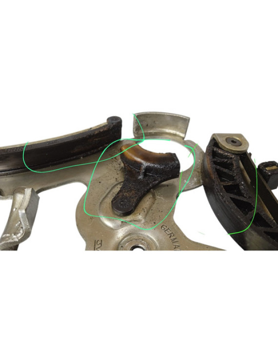Guia Corrente Motor Bmw 535i X6 3.0 N55 2012 / Detalhes Prateado