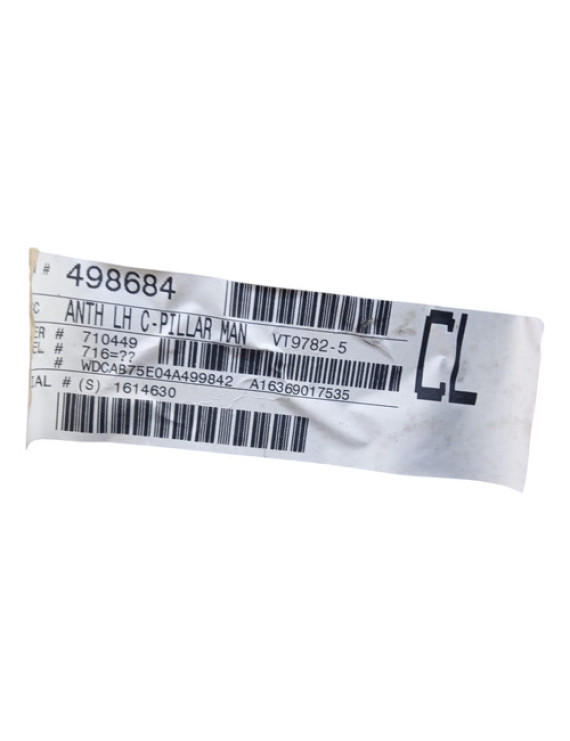 Acabamento Porta Malas Esquerdo Mercedes Ml500 2004 - 2006