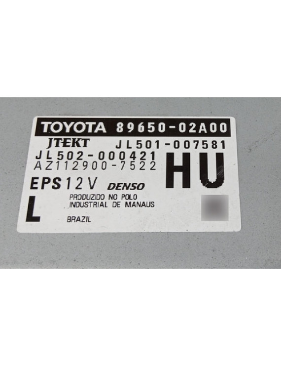 Módulo Direção Elétrica Corolla 2.0 2013 2019 8965002a00 Hu - Preto Módulo Direção Elétrica Corolla 2.0 2013 2019 8965002a00 Hu - Preto