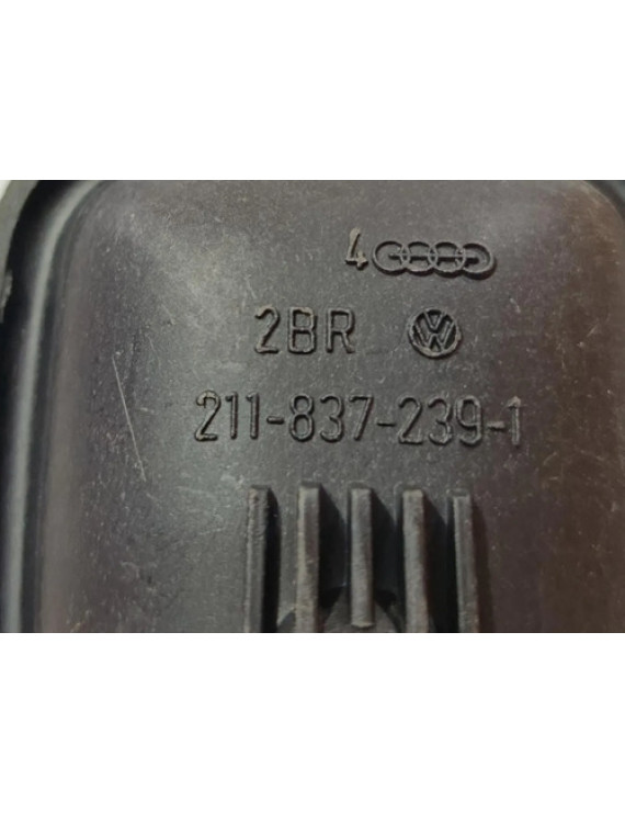 Moldura Maçaneta Interna Kombi 1976 - 2014 Preto Dianteira/traseira