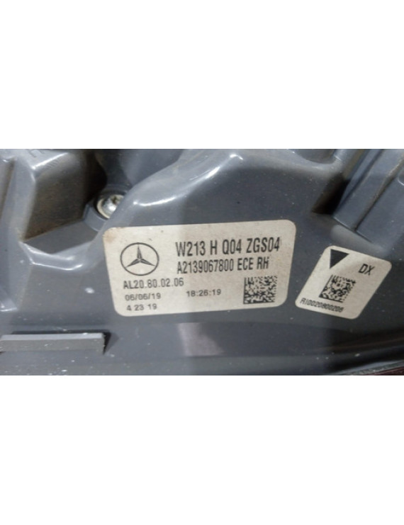 Lanterna Direita Mercedes E200 E300 E320 E350 2016 - 2020 