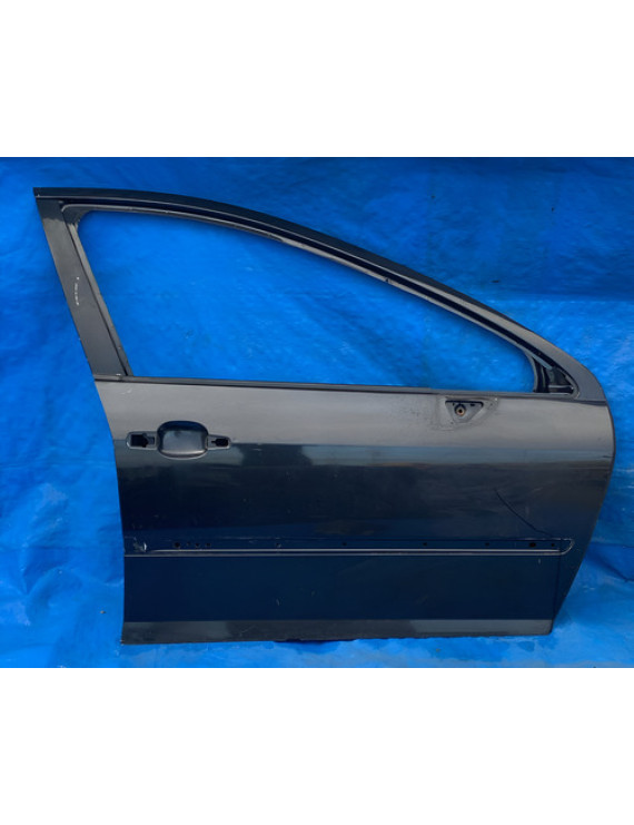 Porta Dianteira Direita Peugeot 407 Sw V6 2007  Dianteira Direito Preto