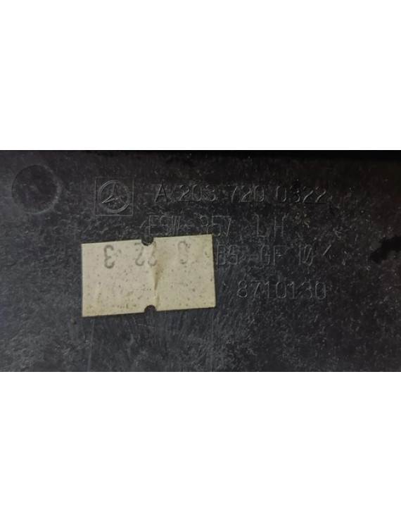 Friso Forro Porta Dianteira Esquerda Mercedes C320 2001 Preto