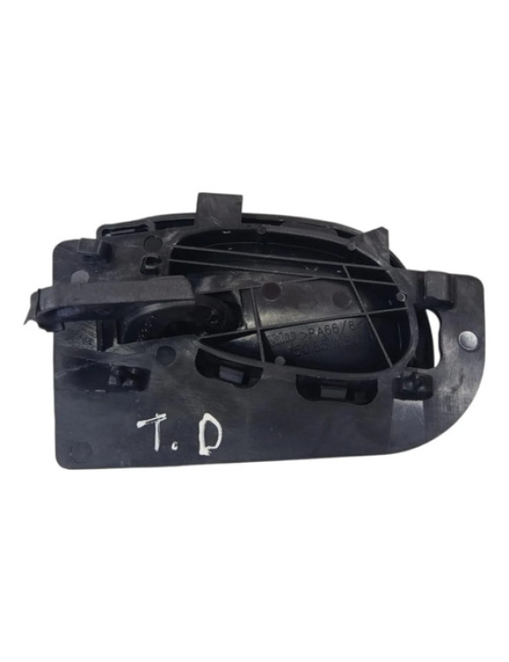 Maçaneta Traseira Direita Peugeot 206 207 306 2006 - 2012 Preto Traseira