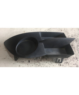 Moldura Farol Milha Sem Furo Direito Clio 2006 - 2012 Preto Esquerdo