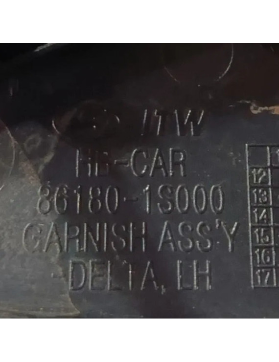 Acabamento Retrovisor Esquerdo Hb20 2013 - 2019 Preto