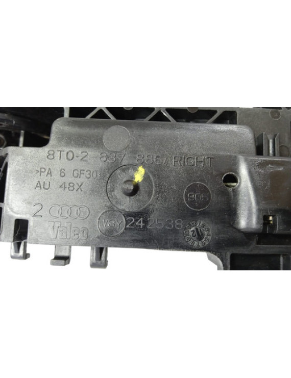 Maçaneta Externa Dianteira Direita Audi A4 2009 - 2015 Preto