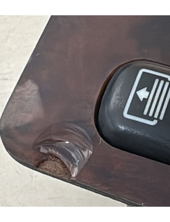 Moldura Console Com Botão Vidro Mercedes C280 E320 1997 1998
