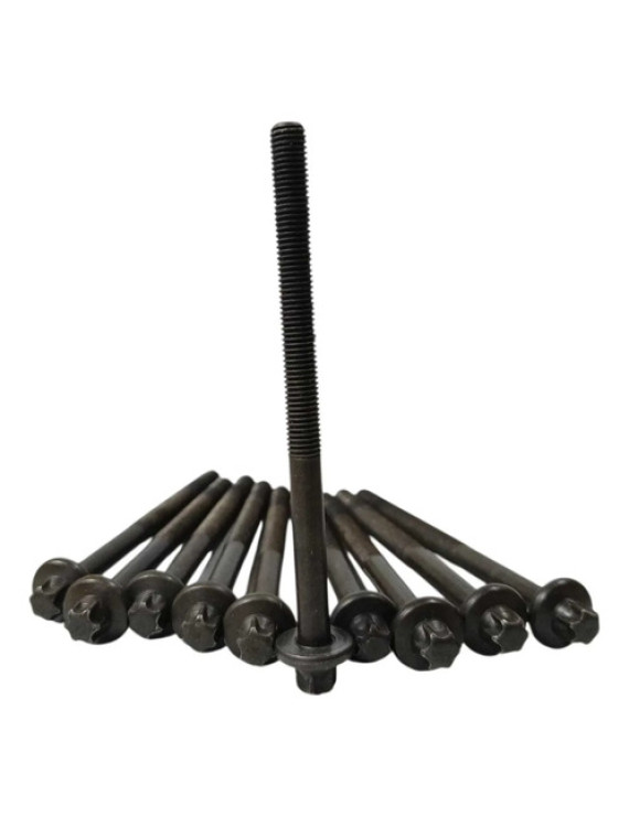 Kit Parafusos Cabeçote Logan 1.0 16v 2008 - 2013 Preto