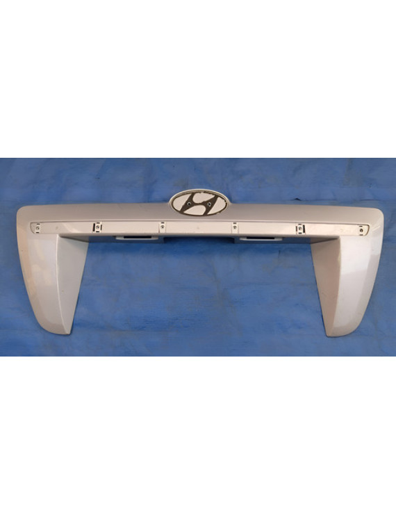 Moldura Placa Traseira Tucson 2008 - 2014 Detalhe Prateado
