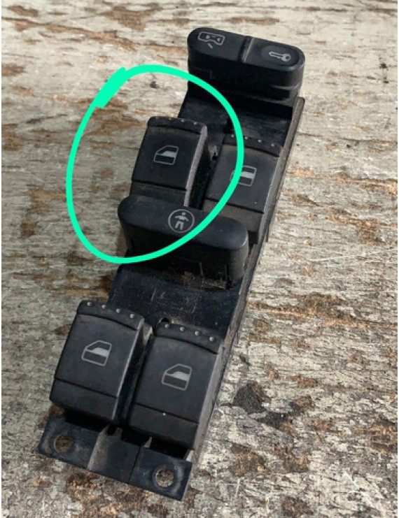 Comando Vidro Dianteiro Esquerdo Golf 2001