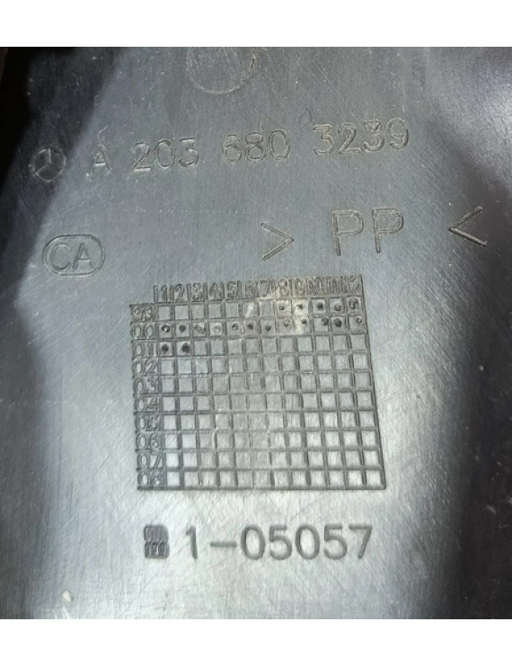 Acabamento Painel Inferior Direito Mercedes C320 2001 Preto