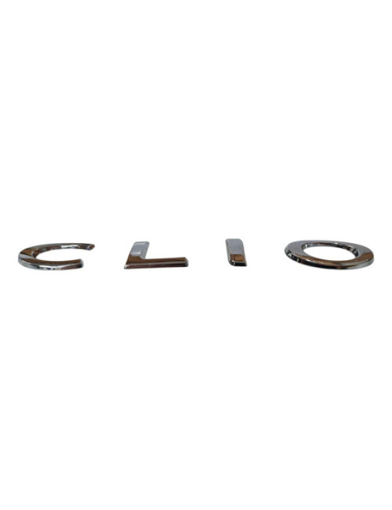 Emblema Letreiro Tampa Traseira Clio 2013 2014 Prateado