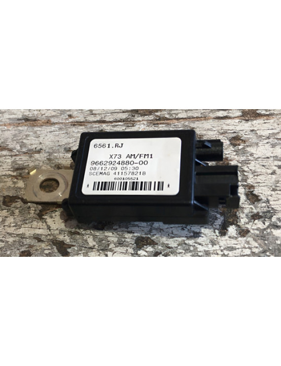 Antena Amplificadora Am Fm C5 2009 - 2012 / 9662924880 Preto