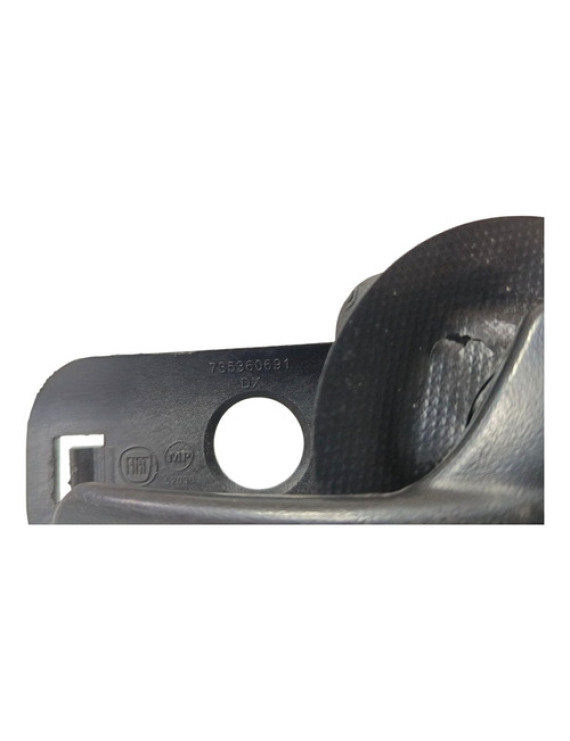 Maçaneta Interna Dianteira Direita Palio 2007 - 2011 Preto Dianteira