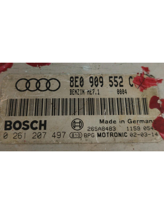 Módulo De Injeção Audi A4 1.8 Ou 2.4 2002 / 8e0909552c
