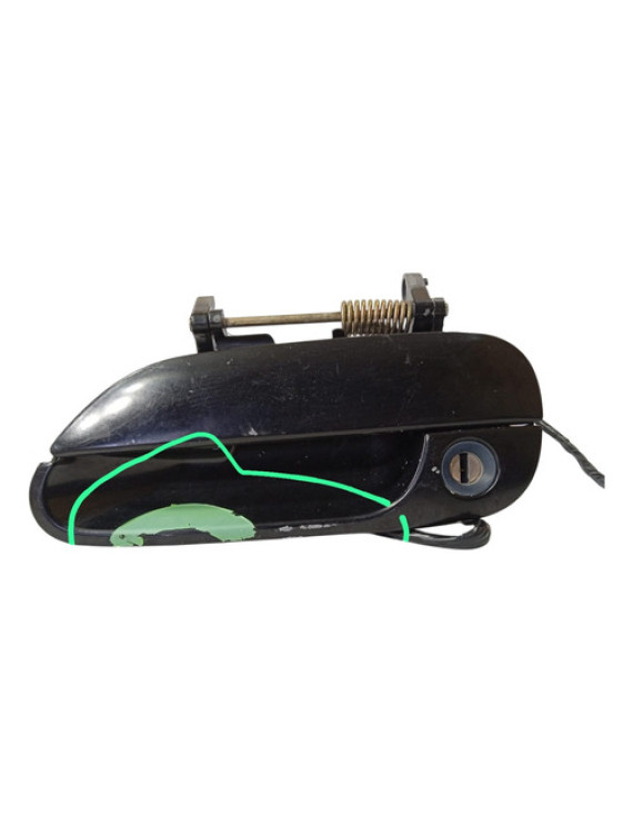 Maçaneta Externa Dianteira Esquerda Mazda Mx3 1991 - 1998 Preto