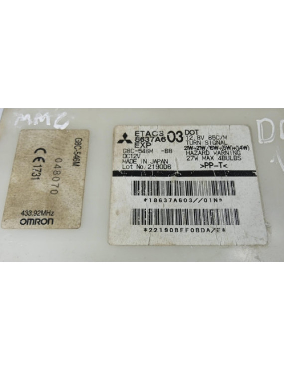 Caixa Fusíveis Etacs Pajero Dakar L200 3.2 2012 / 8637a603