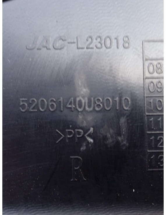 Grade Churrasqueira Direita Jac J3 2010 - 2015 Preto Preto