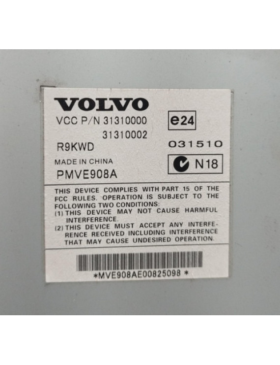 Módulo Som Volvo C30 2007 - 2012 / 31310000