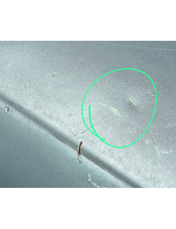 Tampa Traseira Monza 1982 A 1990 Avaria Prateado