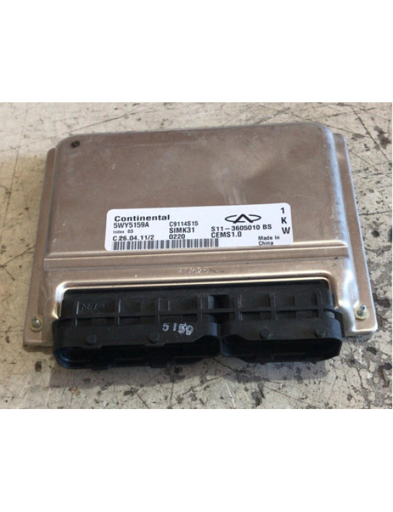Módulo De Injeção Chery Qq 1.1 2011 / 5wy5159a