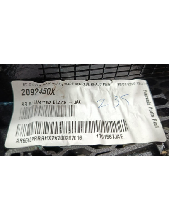 Moldura Puxador Porta Traseira Direita Jeep Compass 2020 Preto Traseira