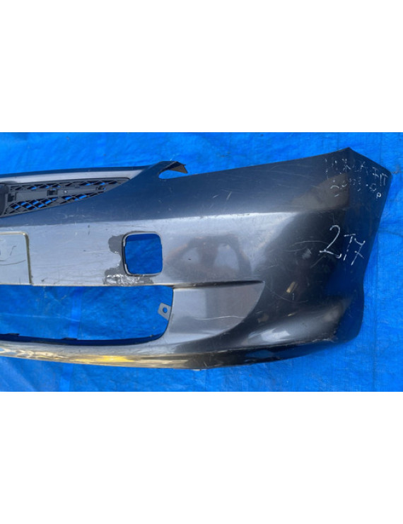 Parachoque Dianteiro Honda Fit 2003 A 2006 Detalhe Preto