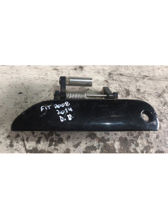 Maçaneta Externa Dianteira Esquerda Honda Fit 2009 Preto