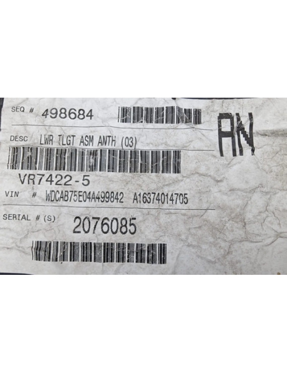 Acabamento Forro Tampa Traseira Mercedes Ml500 2002 - 2005