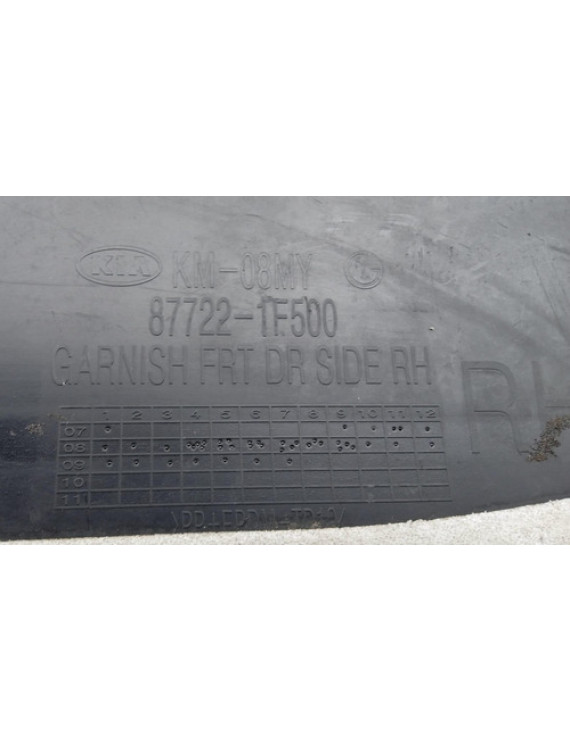 Friso Porta Dianteira Direita Sportage 2004 - 2009 Preto