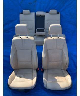 Jogo De Bancos Couro Bmw X4 2015 2016 2017 2018 Avaria Cinza