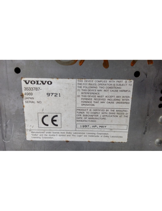 Rádio Cd Player Volvo S70 V70 1997