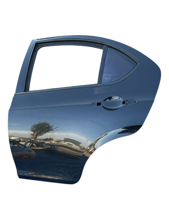 Porta Traseira Esquerda Jac J3 Hatch 2010 A 2013 Preto