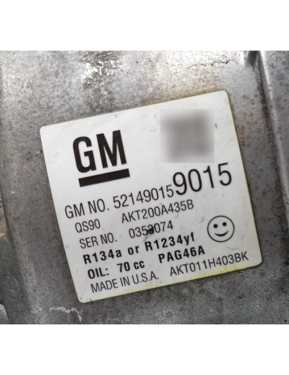 Compressor De Ar Condicionado Onix Prisma 1.0 2013 - 2019