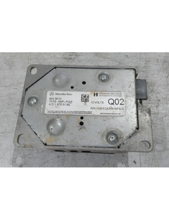 Módulo Som Mercedes E350 2010 2011 2012 / A2118705189    Preto