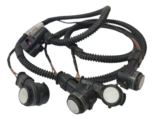 Kit Chicote Sensor Estacionamento Traseiro Jetta 2015 - 2018 Preto