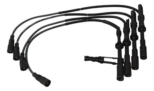 Kit Cabo Vela Bobina Ignição Audi A3 1.8 Asp 2001 - 2005 Preto