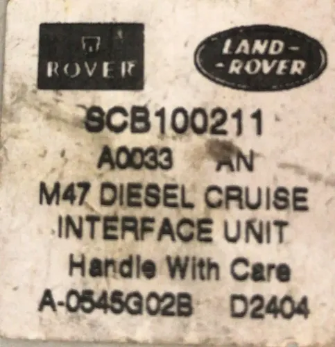 Módulo Piloto Automático Freelander 1 2.5 02 - 05 Scb100211