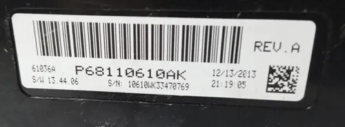 Módulo Ar Condicionado Grand Cherokee 2014 / P68110610ak 
