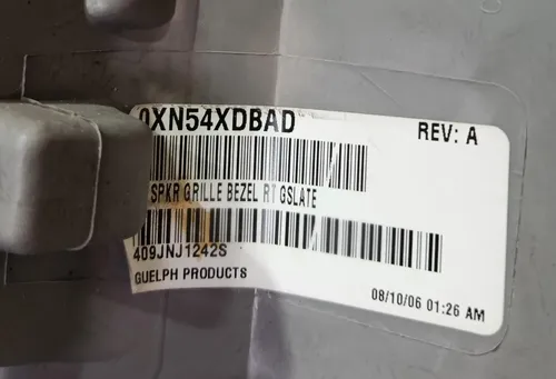 Acabamento Alto Falante Porta Malas Chrysler 300c 2007 Cinza