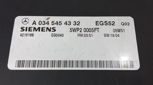 Módulo Câmbio Mercedes C180 1.8 2001 - 2007 / A0345454332